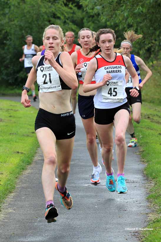 Womens and Mens Over-50s 2023 Sunderland 5k Road Race, July 20th.  Photo: David T. Hewitson/Sports for All Pics